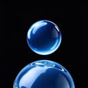 Blue profile photo